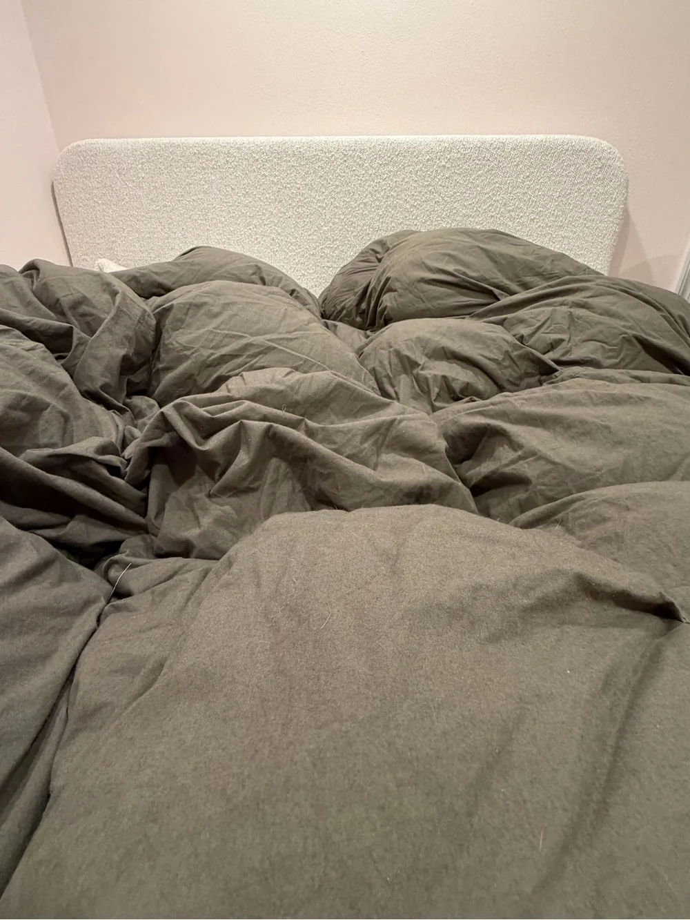 Quince Cotton Pintuck Comforter Twin Dusty Olive